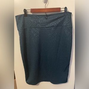 Lularoe Teal Cassie Pencil Skirt